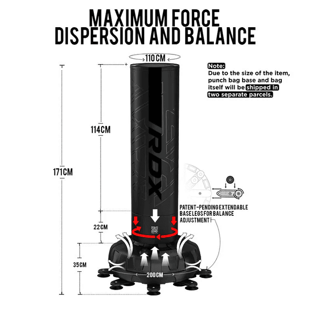 bonus freestanding punching bag